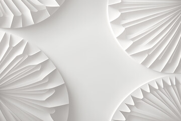 Vector white abstract background design, Generative AI