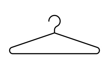 Simple hanger icon vector. Laundry. Vector.