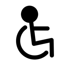 Wheelchair marking. Handicapped sign. Vector.