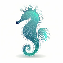 SeaHorse Logo. Generative AI
