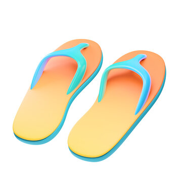 slippers 3d illustration