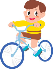 自転車に乗る男の子

