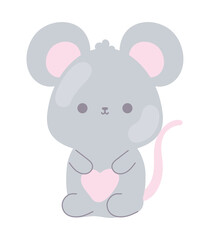 mouse kawaii animal