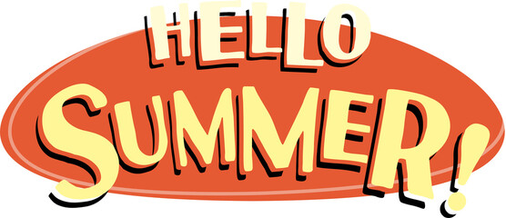 Hello Summer! Label