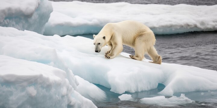 On Thin Ice, A Polar Bear's Uncertain Future. Gen AI