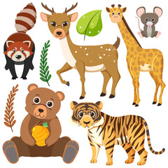 Wild Animals Cartoon Collection