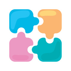 puzzles icon isolated