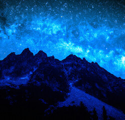 starry night sky,generative ai