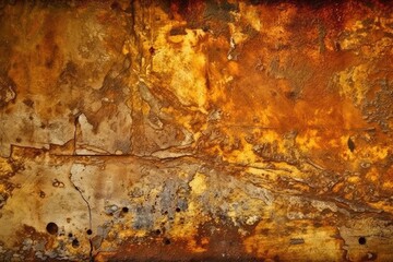 rusty metal surface with corrosion and texture. Generative AI