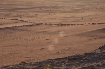  Beautiful Wadi Rum landscapes from the desert in Jordan with its pink and orange rock formations