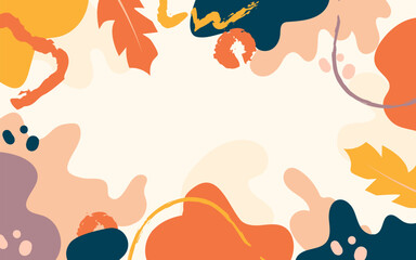 Hand drawn abstract doodle background