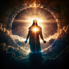 Revelation of Jesus Christ, Jerusalem of the Bible. Revelation of Jesus Christ and the Significance of Jerusalem in the Bible, background with space, Generative AI 