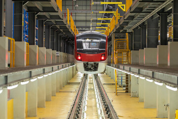 Red line train Bang Sue-Rangsit, Thailand
