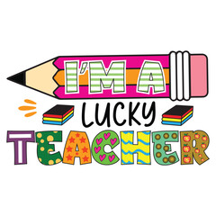 Obraz premium Teacher Sublimation Design