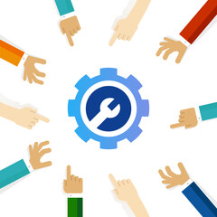 maintenance repair icon industry technical mechanic equipment