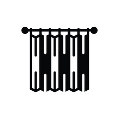 Black solid icon for sheer