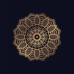 Elegant mandala with luxury background design Vector