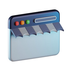 Website Online Store 3D Icon