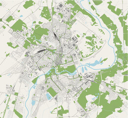 map of the city of Mogilev, Belarus