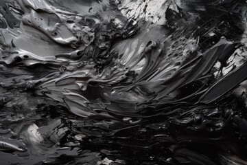 monochromatic abstract painting. Generative AI