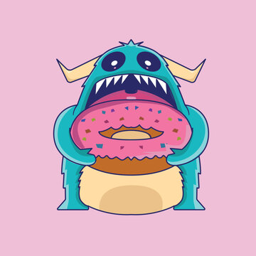 Monster eat dounat