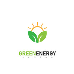Green Energy Logo designs concept vector, Leaf