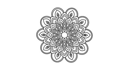 luxury flower mandala design