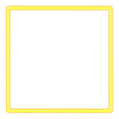 Glowing Yellow Frame for Text and Photo