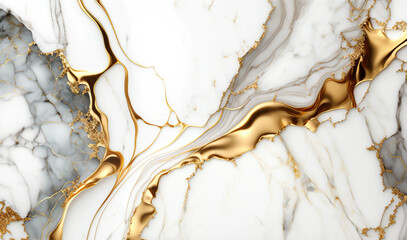 Fototapeta premium marble background white and luxury gold,stone texture panoramic