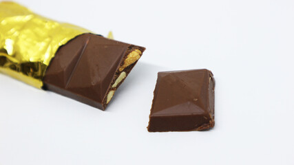 Sweet and delicious silver queen chocolate bar with almond filling