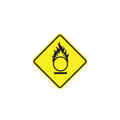 illustration of oxidising symbol, vector art.