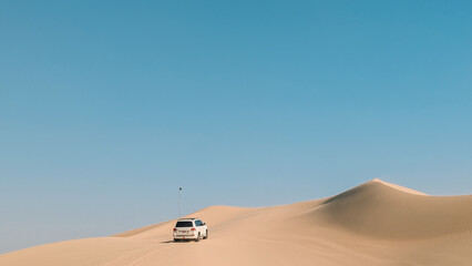 Fototapeta na wymiar Offroading In Desert