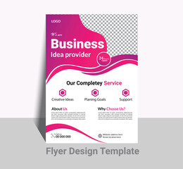 Modern exclusive business flyer with A4 paper. Creative business flyer template. Corporate Business Flyer poster pamphlet brochure cover design layout background, vector template in A4 size - Vector