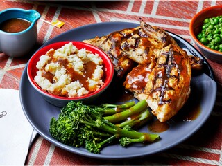 chicken with rice and vegetables
