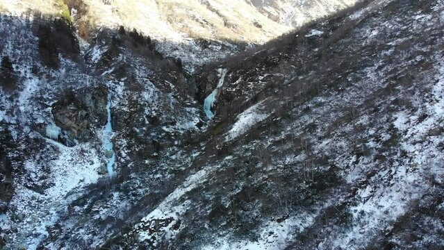 Caucasus, North Ossetia. Digoria Gorge. Valley of the river Gebi.