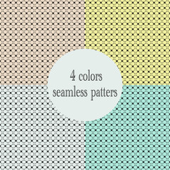 Retro  4colors the sun geometric 