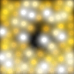 Gold Glitter Vector Texture on a Black. Golden Glow Pattern. Golden Christmas and New Year Snow. Golden Explosion of Confetti. Star Dust. Abstract Flicker Background with a Party Lights Design.