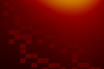 abstract red black gradient square pattern background for illustration