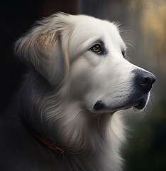 portrait of a dog style