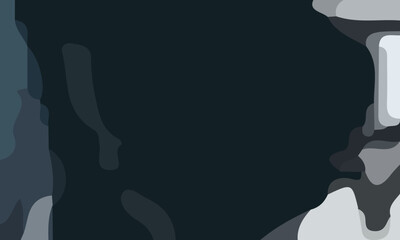 Aesthetic navy abstract background with copy space area. Suitable for poster and banner