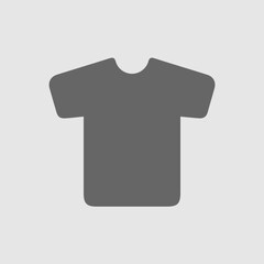 t-shirt vector icon eps 10. Simple isolated illustration.