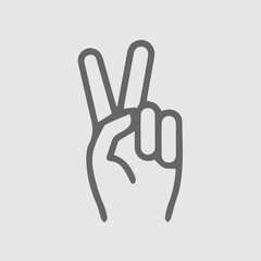 Thumb up icon. Like vector symbol.