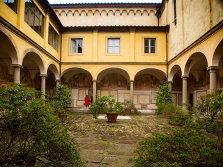 Fototapeta na wymiar Italia, Toscana, Pistoia, La chiesa di San Francesco e il convento di San Francesco a Giaccherino sono un complesso architettonico pistoiese.