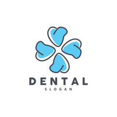 Obraz premium Tooth logo, Dental Health Vector, Care Brand Illustration