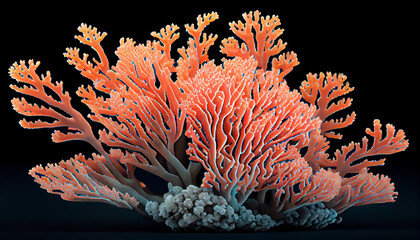 Art picture coral realistic Generative AI