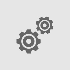Gear vector icon eps 10. Gears isolated illustration