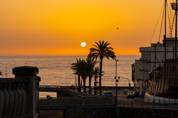 Amanecer en Santa Cruz de La Palma, Canarias