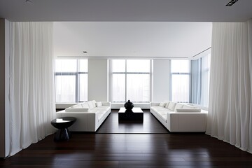Naklejka na ściany i meble Modern living room interior