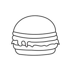 Burger Doodle Illustration