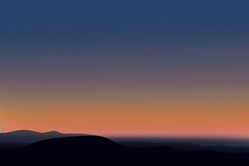 Obraz premium Sunset over the mountains